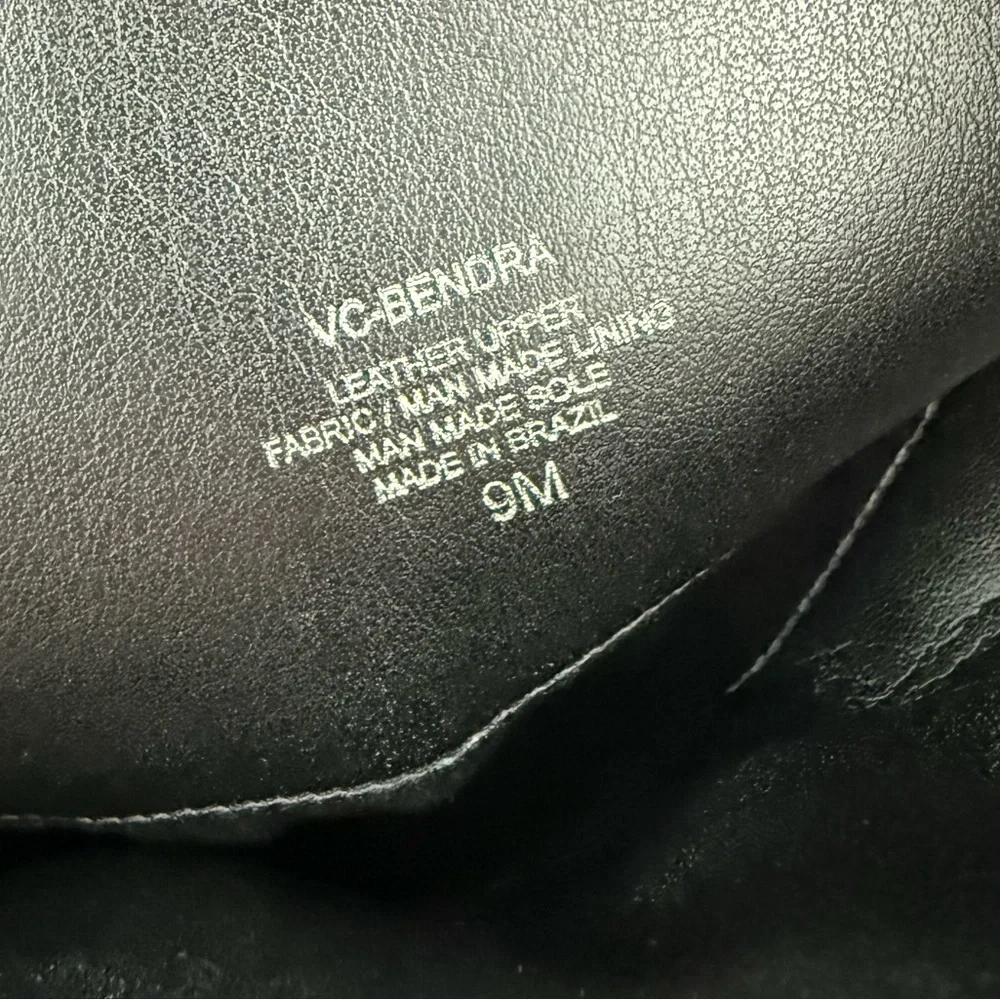 Vince Camuto Black Bendra Tall Leather Riding Boots